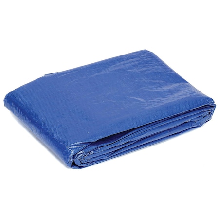 Global Industrial Light Duty Tarp, 30 ft x 20 in, 5, Blue, Polyethylene 298554